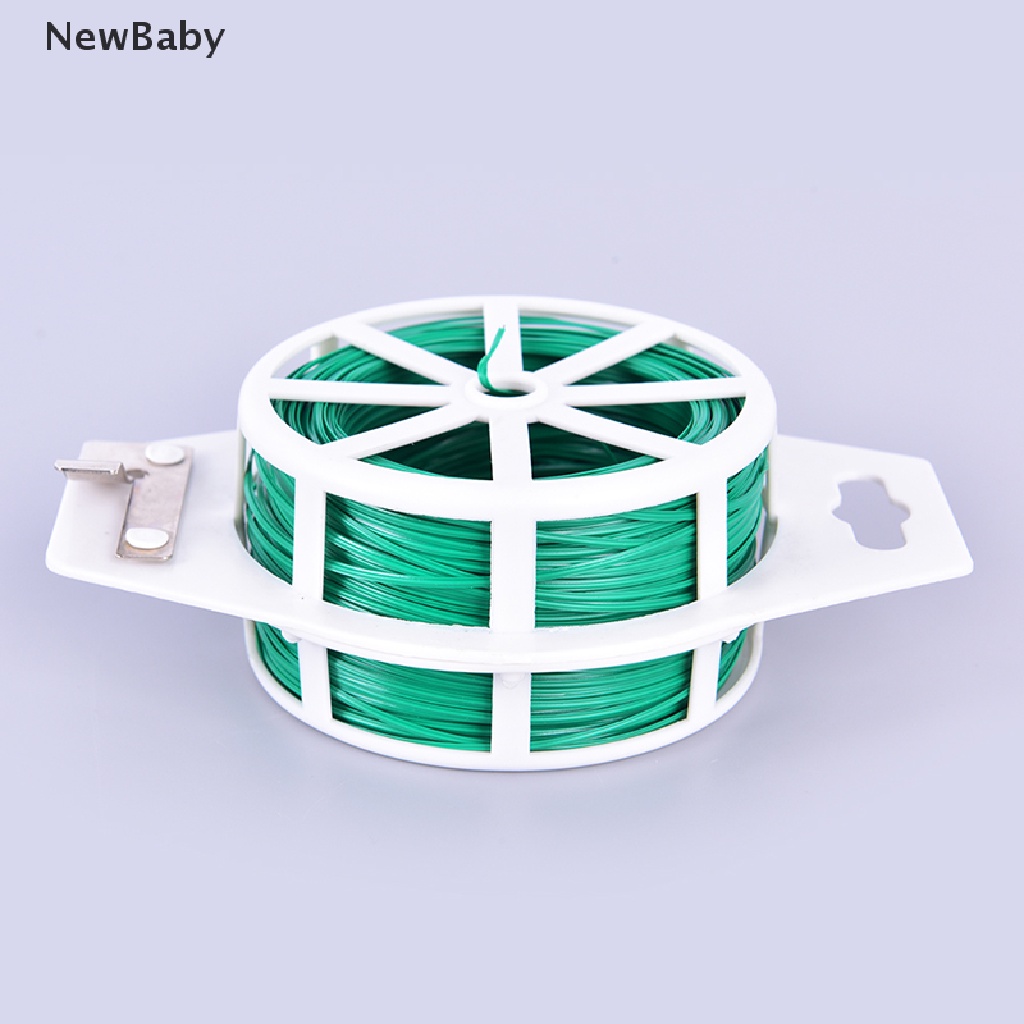 NewBaby  Garden Twist Tie Wire Cable Reel With Cutter Gardening Plant Bush Flower .