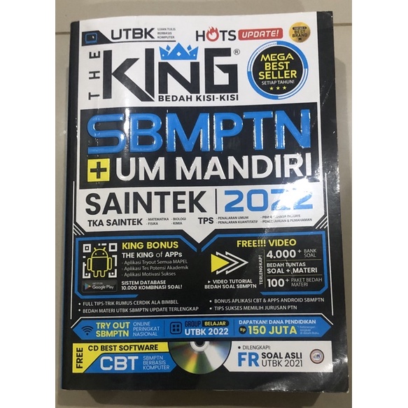 

THE KING SBMPTN + UM MANDIRI 2022 SAINTEK