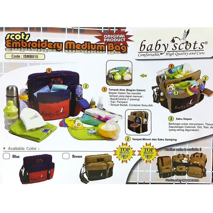 Promo !! BABY SCOTS-TAS BAYI MINI PERLENGKAPAN TRAVELING BAYI MURAH