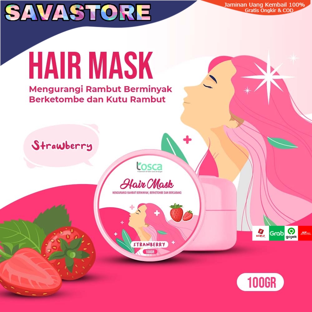 HAIR MASK CREAMBATH ALA SALON TOSCA MASKER RAMBUT PREMIUM - CREAMBATH RAMBUT ALA SALON