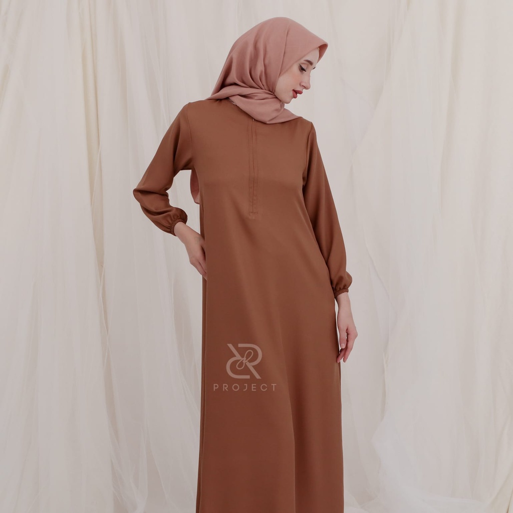 GF02 ~ GAMIS POLOS HITAM | gamis polos premium | GAMIS BASIC size S M L XL BAHAN SHAKILA HQGAMIS POLOSINNER GAMISHOME DRESS