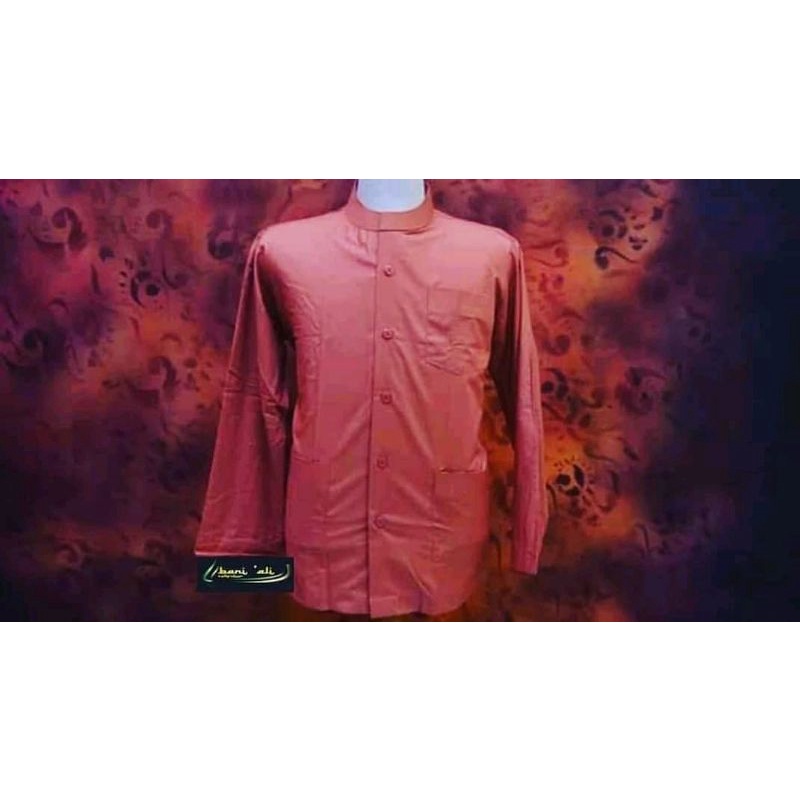 Baju Koko Bani Ali Moslem Wear Kerah Kancing