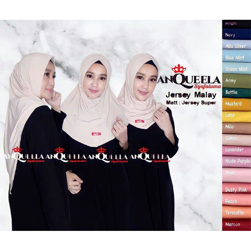 JERSEY MALAY ORY ANQUEELA hijab