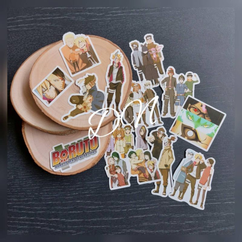 

Stiker kertas karakter boruto 15pcs sticker kertas glossy anime boruto