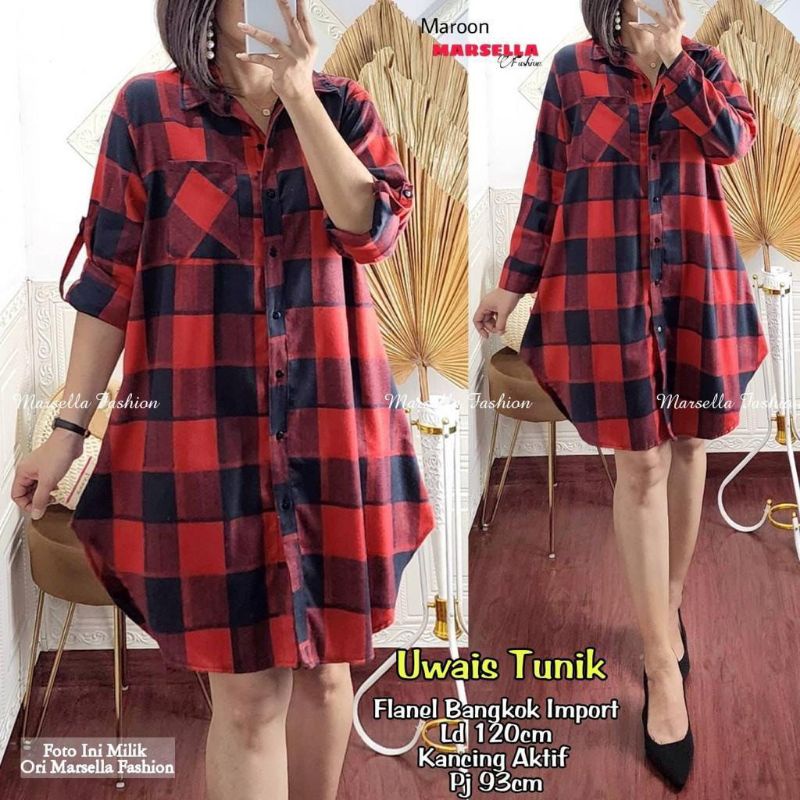 UWAIS TUNIK / TUNIK FLANEL BANGKOK IMPORT