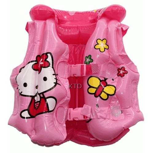 Swim Vest Hello Kitty Kecil. Jaket Rompi Pelampung Renang Anak