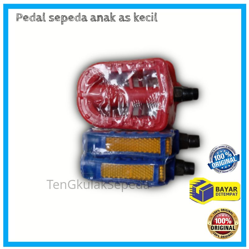 Pedal Sepeda Anak As Kecil BMX Mini Ukuran 12 16 18 Bahan Plastik Warna Warni