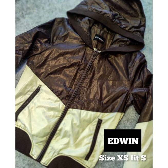 Jaket Outdoor Edwin Brown Cream