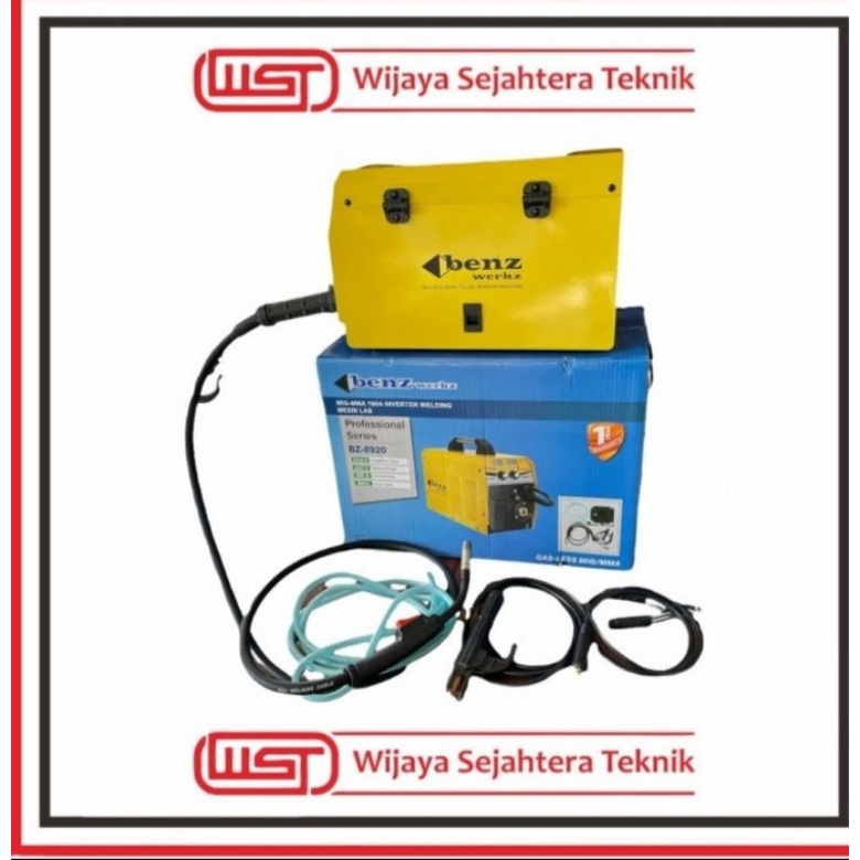 Mesin las MIG Mag Tig  Argon  160A 2 In 1 Gas tanpa gas co 2 5kg Benz