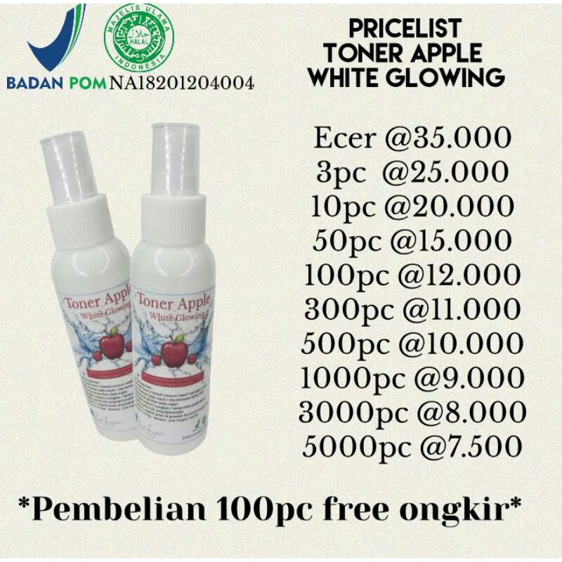 Cuka Apel White Glow Indonesia