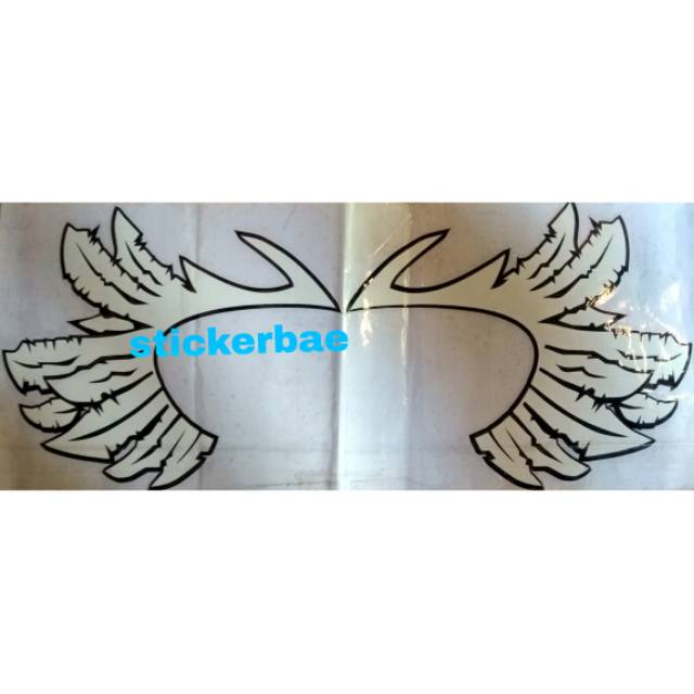 STICKER WINGS ATAU SAYAP CUTTING SET MURAH