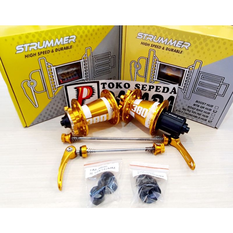 FREE HUB STRUMMER HM 380 4 in 1 32 Hole FREEHUB Bearing SEPEDA HM380