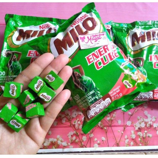 Milo cube isi 100 permen milo susu coklat cemilan anak sehat candy