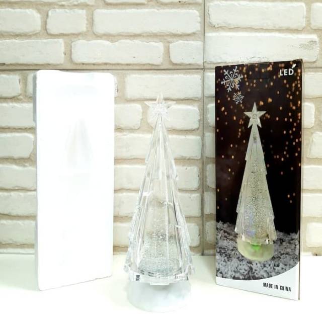 Lampu Natal Kecil Gliter Led Christmas Tree 1855 Dekorasi Kado Natal