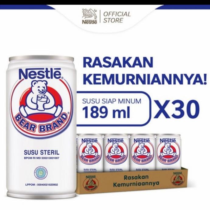 

Bear Brand Milk Minuman siap minum 189 ml ( 30 pcs )