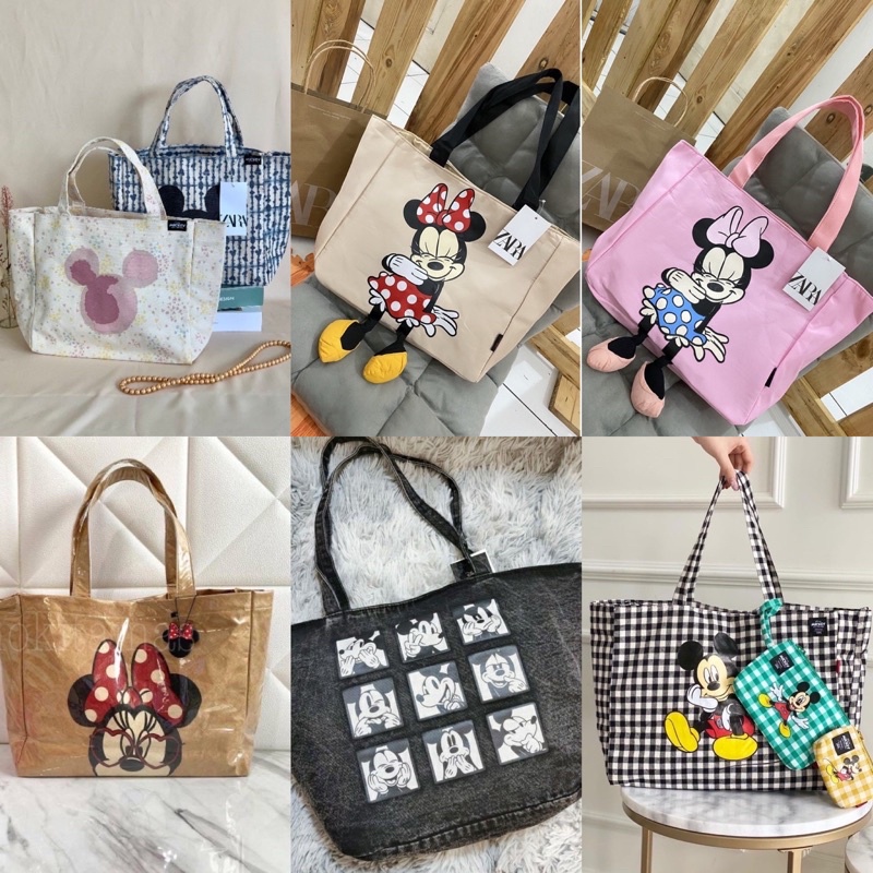 READY STOCK LIMITED! TAS Z*RA KIDS MINNIE/TAS Z*RA TOTE KIDS/TAS Z*RA/TAS TOTE WANITA IMPORT