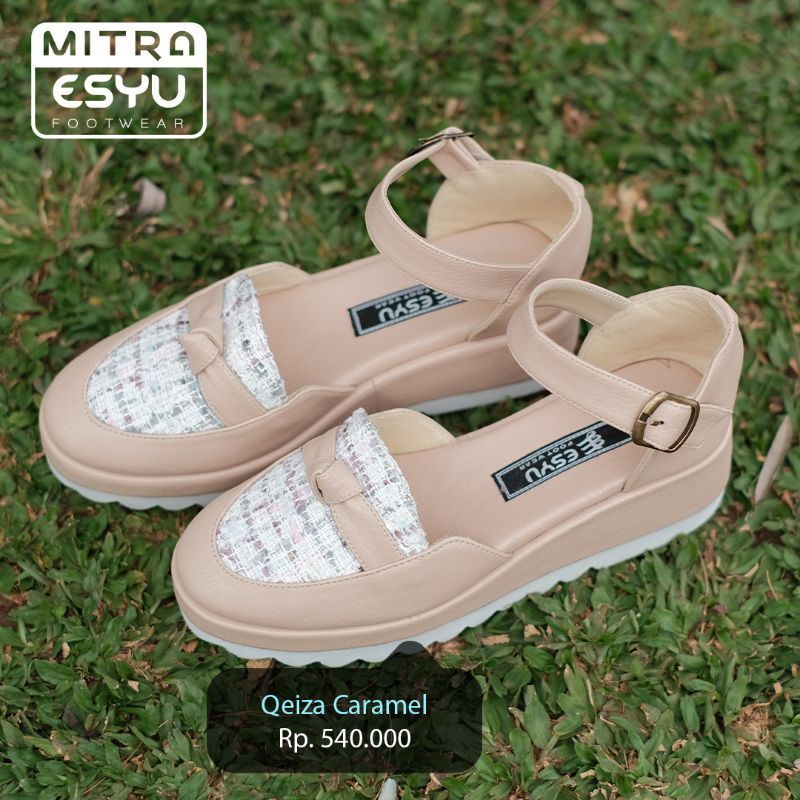 ESYU FOOTWEAR ORI | QEIZA SERIES | SEPATU SANDAL CEWEK | WEDGES | MODIS