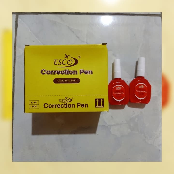 Tipe X Correction Pen Murah / Tip ex Esco Cair