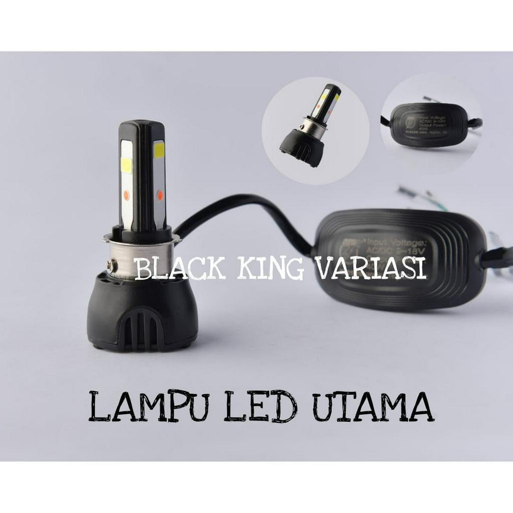 Lampu Led Motor 3 Sisi M02G RTD Lampu Utama H4 H6 Led 3 Mata Headlamp Lampu Utama Bohlam Motor RTD