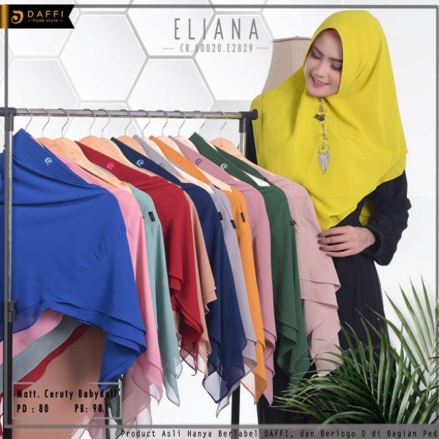 Eliana Daffi.  Hijab trendi. Hijab ceruty.