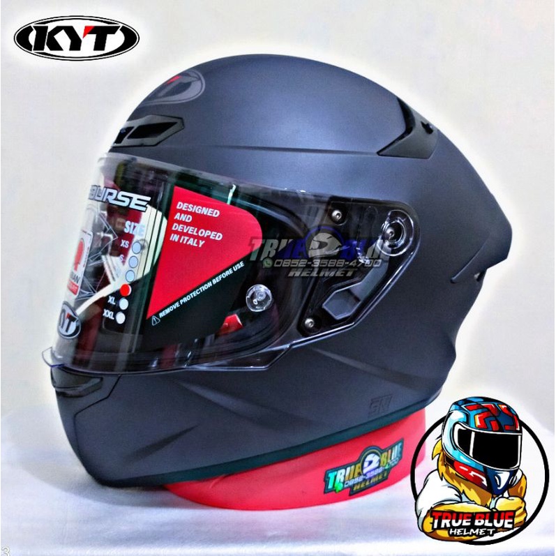 Helm KYT TT Course / KYT TTC Original (Ongkir Termurah 2Kg)-Gunmetal Dop