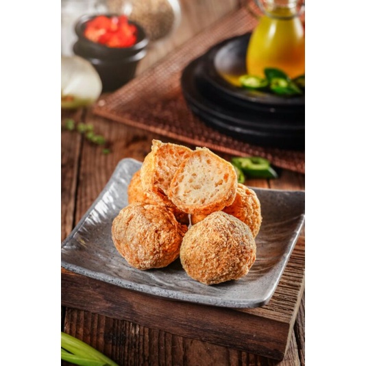 

Baso / bakso goreng (babi udang) frozen vacuum pack