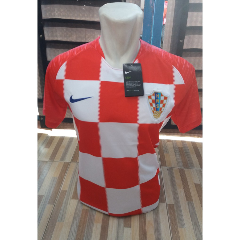 Jersey BAJU BOLA KROASIA Home PIALA DUNIA 2018 GRADE ORI