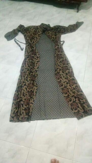 Gamis Cardy Batik - Gamis Sogan