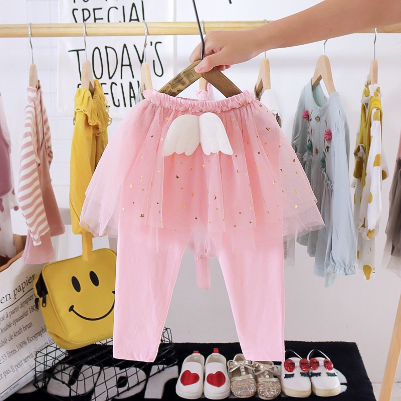 Celana Anak Motif Wings Tutu Pants Anak Perempuan Import