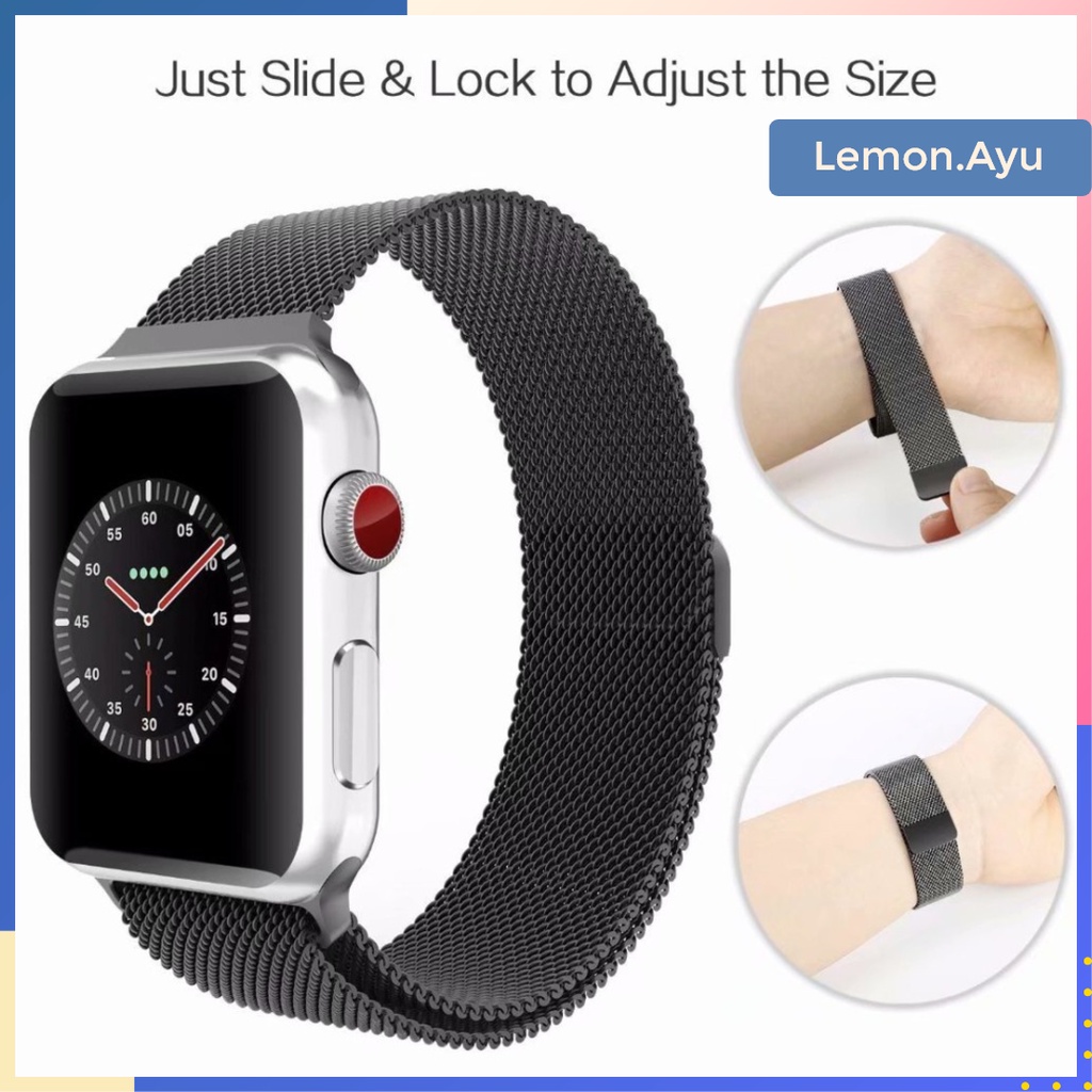 Tali Jam Strap iWatch Series 7 5 4 3 2 1 6 SE Stainless Steel Milanese Loop Apple Watch 7 Band 41mm 45mm 42mm 38mm 40mm 44mm