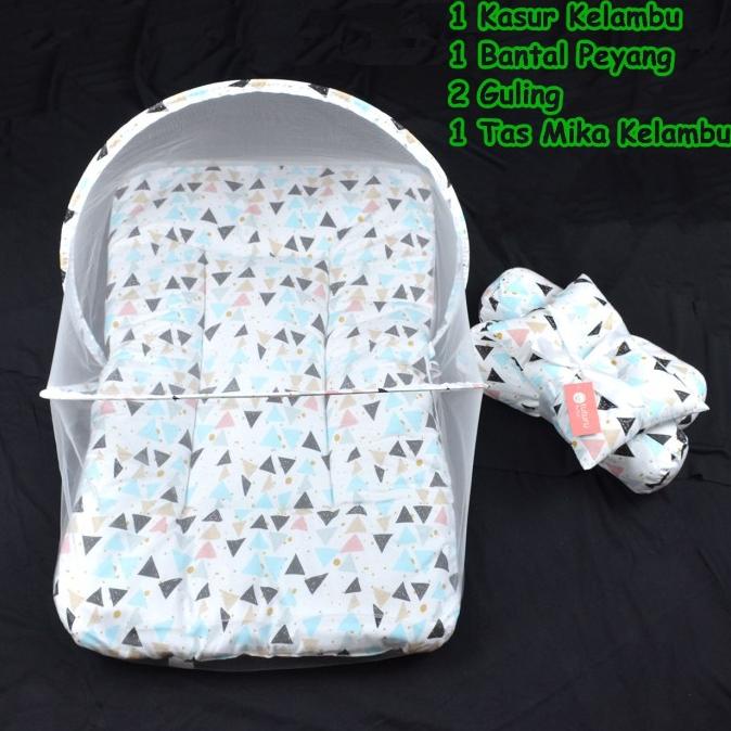 Kasur Bayi Set Kelambu / Kasur Kelambu Bayi / Bantal Guling Bayi Set