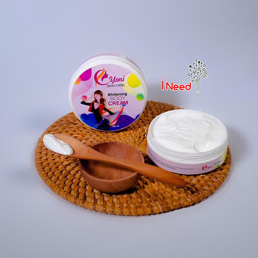 (INEED) (BPOM) YONI Whitening Body Cream 100gr - Yoni Skin Care Whitening Body Cream/Lotion