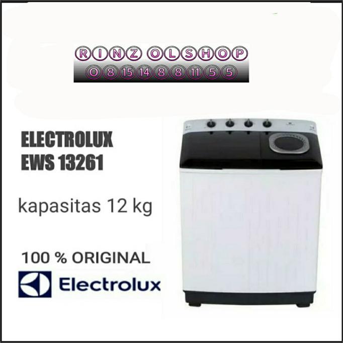 MESIN CUCI ELECTROLUX EWS13261 12KG 2 TABUNG EWS 13261 WA EWS13261WA Termurah