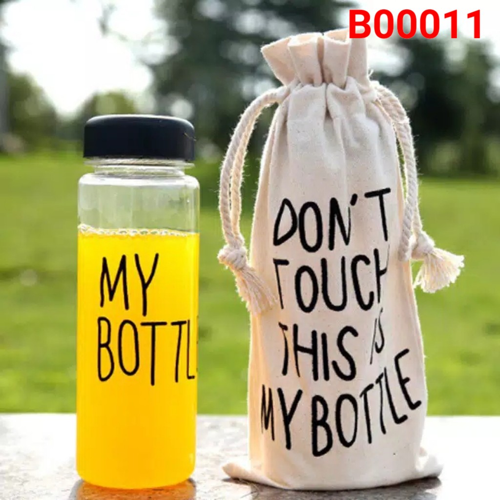 DC B ( B00011 ) MY BOTTLE TRANSPARAN FREE POUCH PUTIH / TIDAK BISA MEMILIH