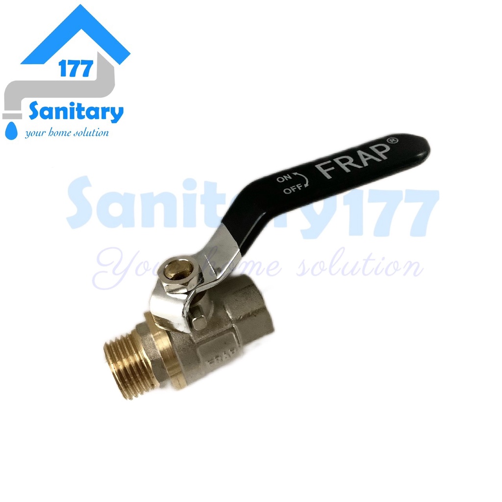 Ballvalve Kuningan Frap 1/2 inch drat Luar dalam - Stop Kran keran air 3/4 inch sambungan pipa ball valve brass tebal two way valve tebal