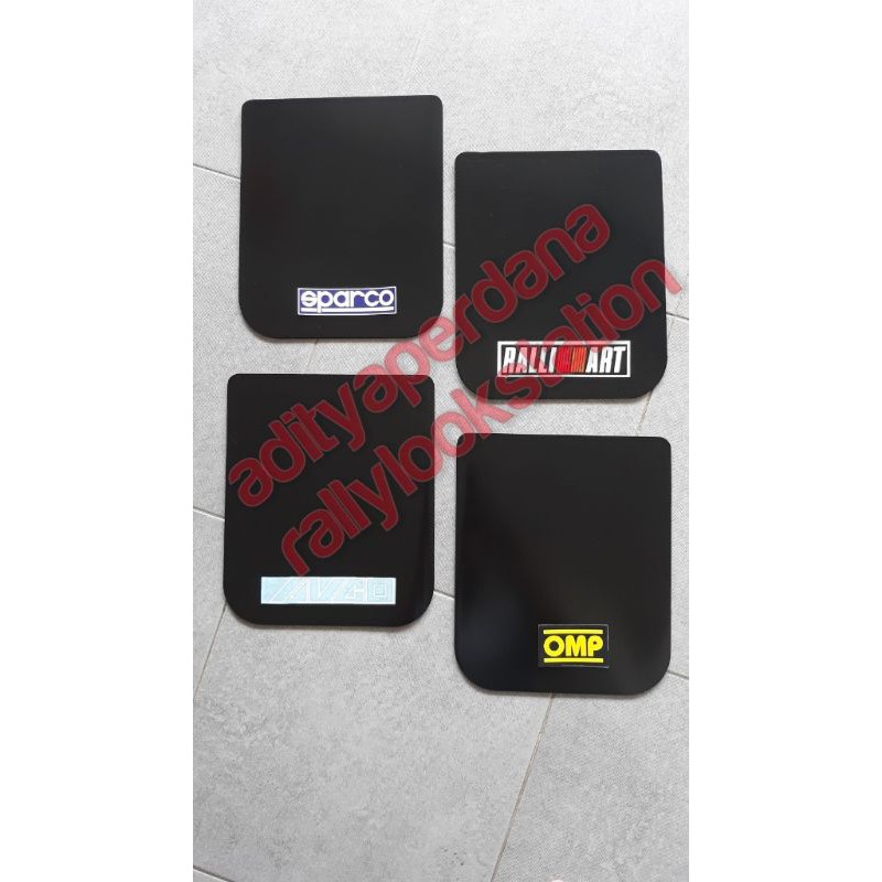 Mudflap/Mudguard/Kepet Mobil rallylook