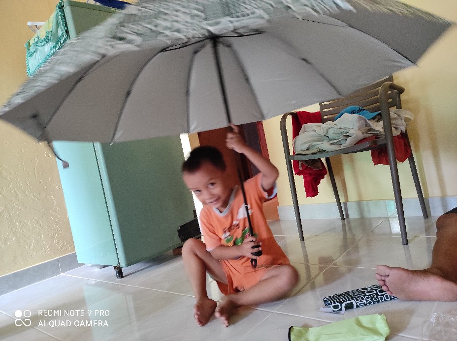 Payung Lipat 4 Jumbo 10jari Motif Huruf Dd Anti Uv