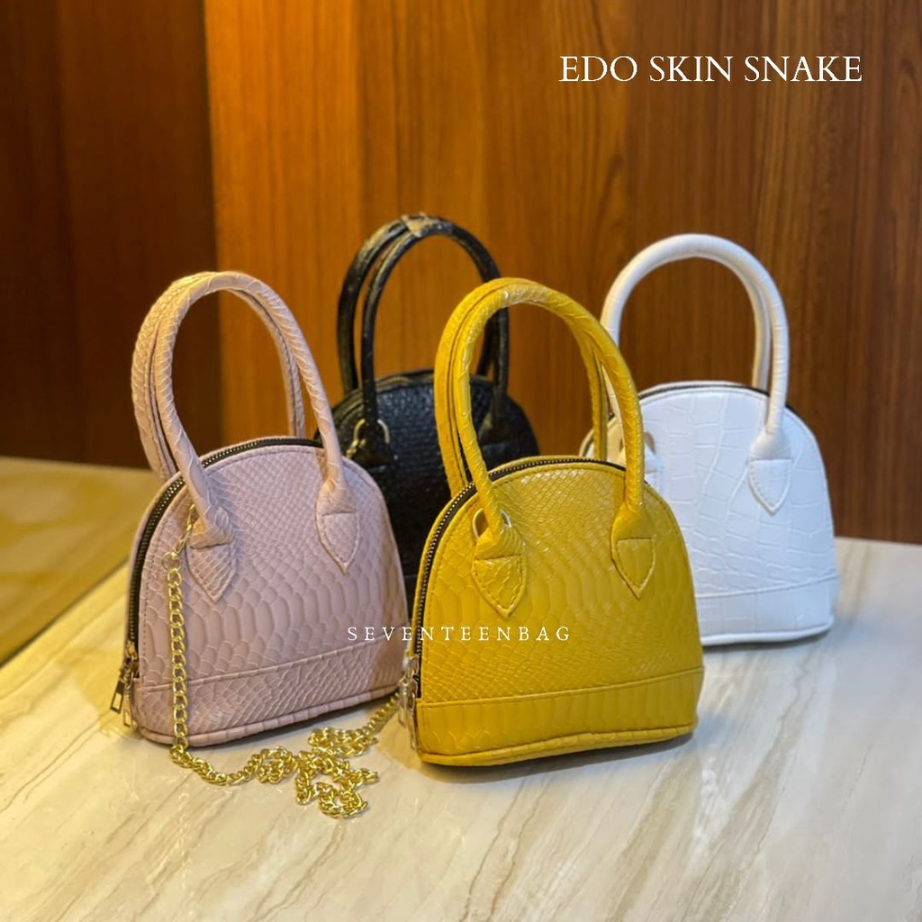 EDO SKIN SNAKE l TAS SELEMPANG WANITA - SEVENTEENBAGS SVN17275