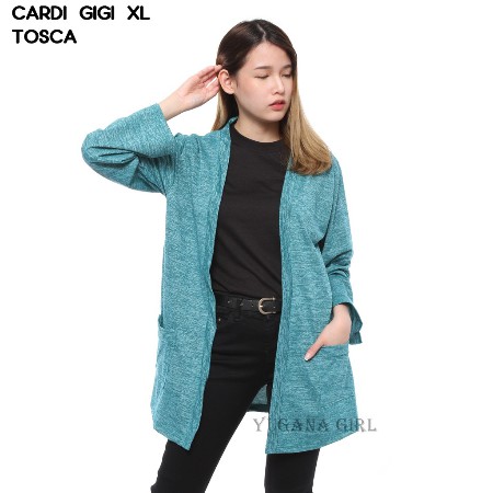 CRGIGI Cardigan Jumbo XL Lengan Panjang Murah Wanita/Cewek Kekinian