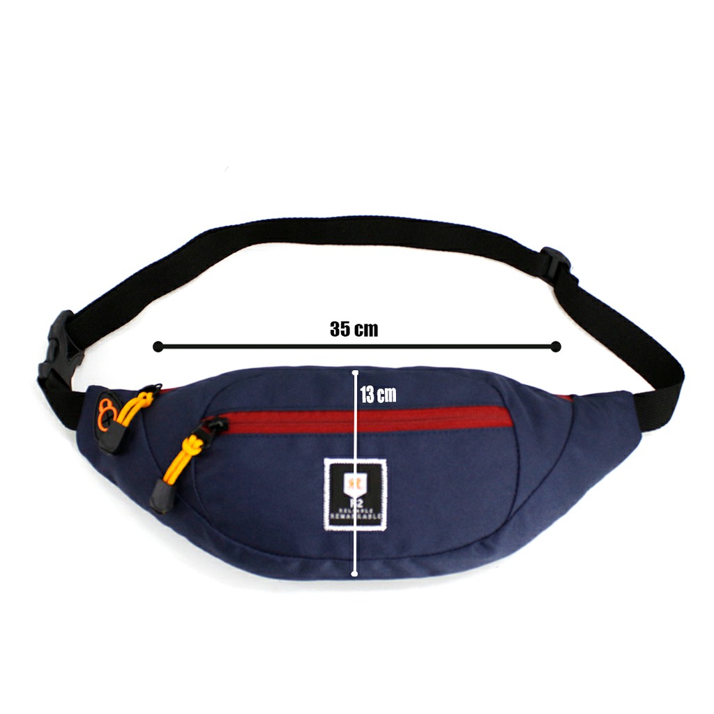 Waistbag Pria R2 Cross Body - Tas Pinggang Pria Wanita Sling Bag Tas Dada Unisex Terbaru