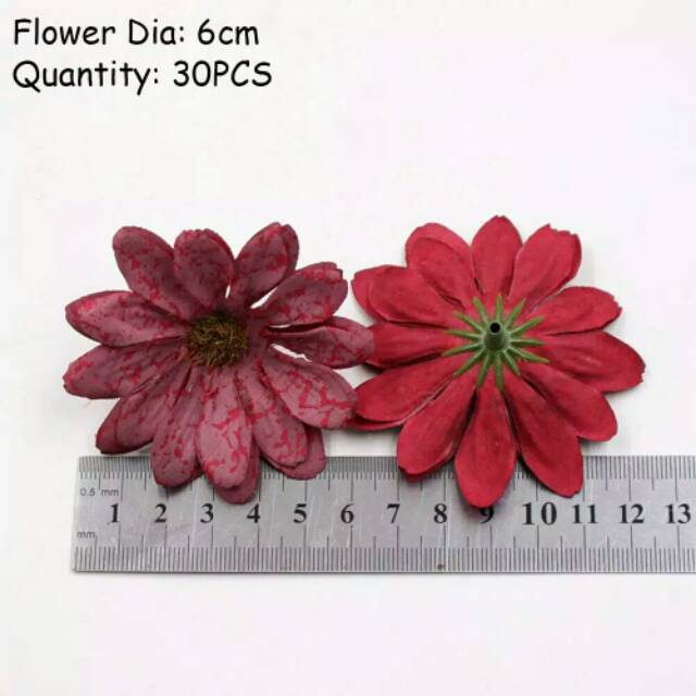 BI23 Bunga Daisy bahan mahar bunga buatan ringbox rustic