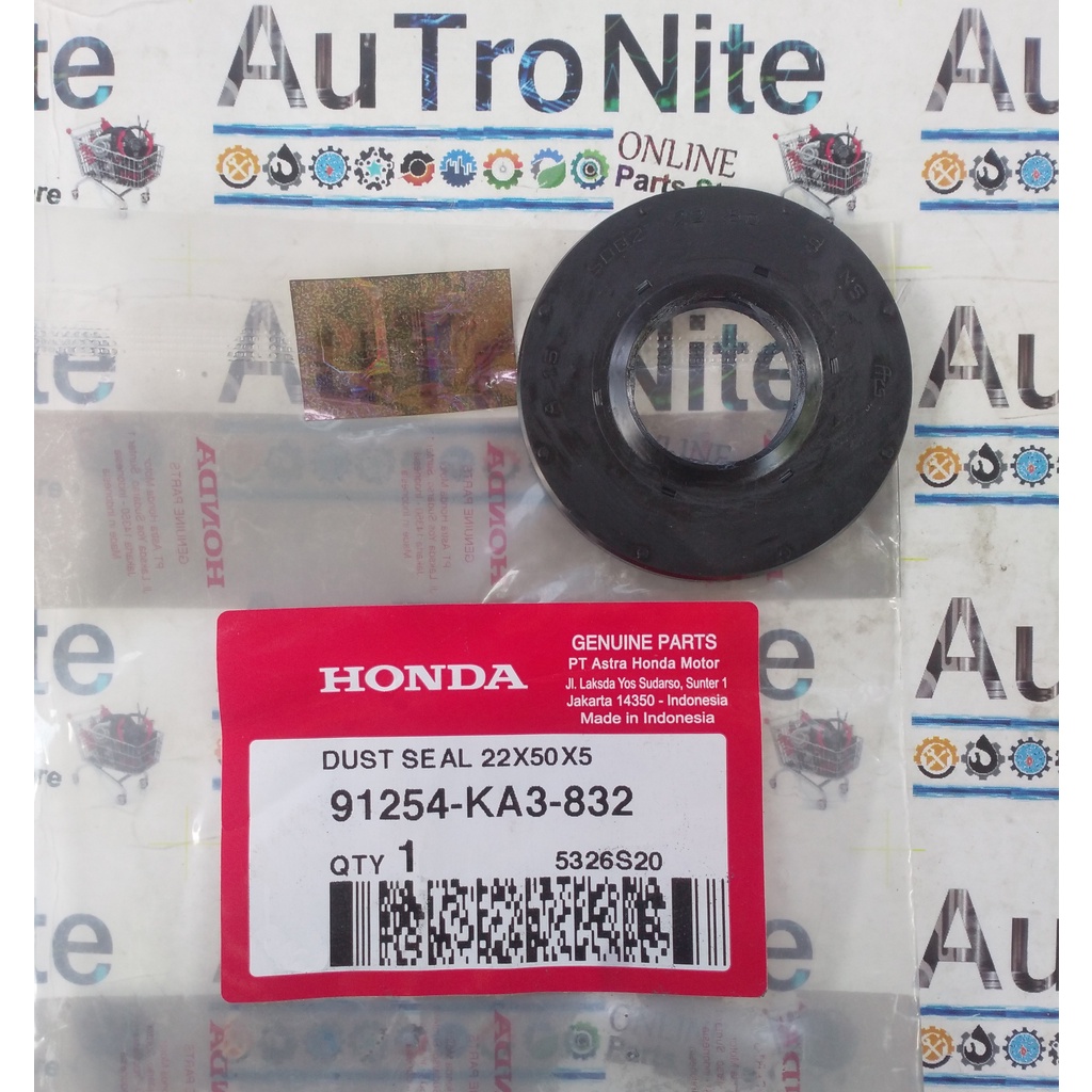 Dust Seal 22x50x5 Roda Depan Kiri 91254-KA3-832 Original Honda CB 150 Verza 91254KA3832