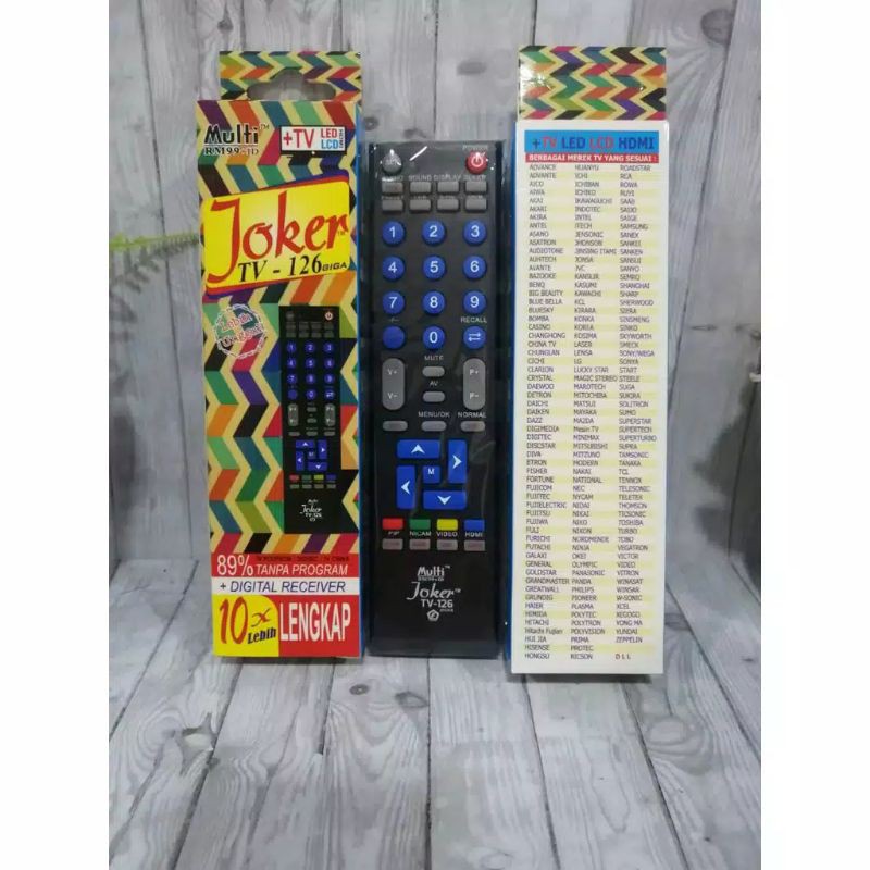 REMOT JOKER MULTIFUNGSI TV/RECEIVER