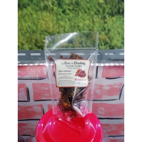 

Dendeng Sapi Original dan Balado Kang Aden Khas SUKABUMI 100g, 250g