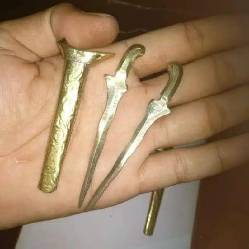 {BAYAR DI RUMAH} keris kembar Kuningan mini