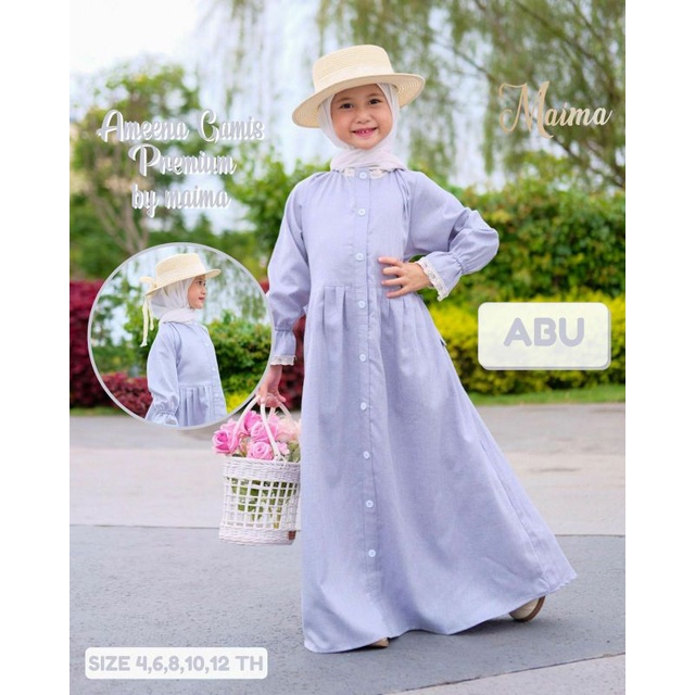 Gamis anak 4-12Th/gamis anak premium/ameena gamis premium