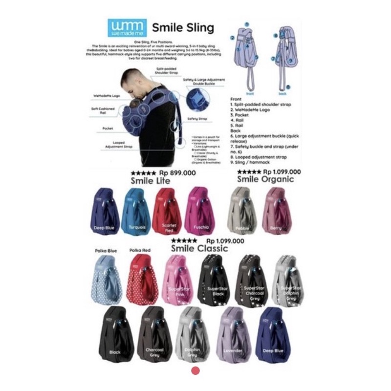 Preloved 98% Like New WMM Soohu Sling Charcoal Grey