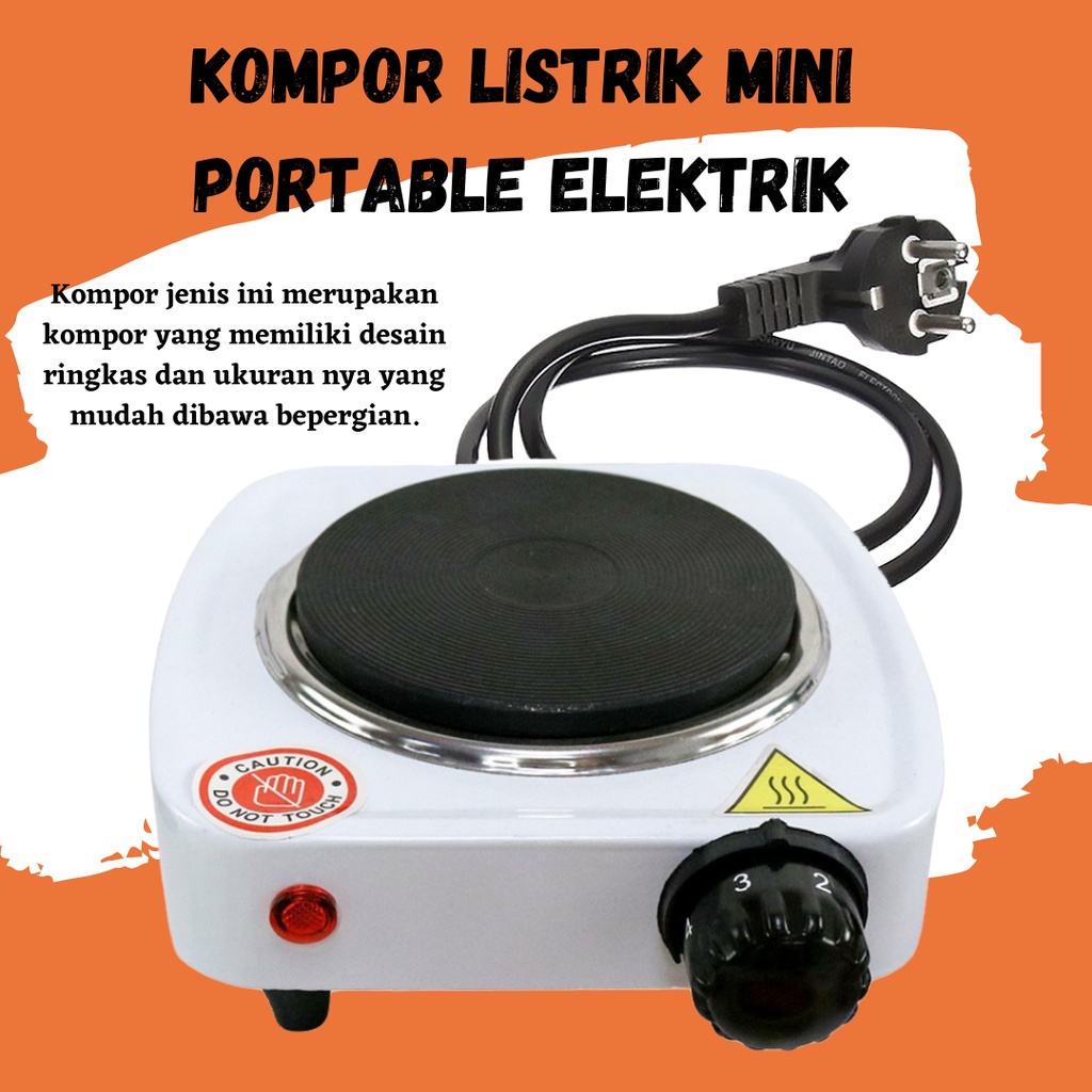 TERBARU!! KOMPOR LISTRIK MINI PORTABLE ELEKTRIK SERBAGUNA HOT PLATE ELECTRIC COOKING 500 W