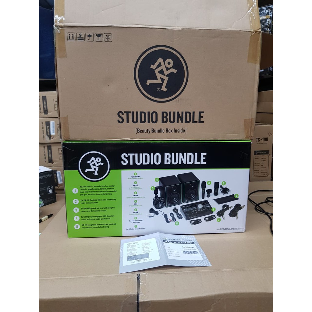 MACKIE Studio Bundle Paket Recording Podcast Streaming Lengkap