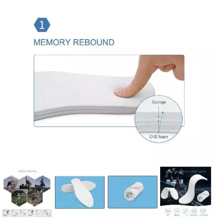 INSOLE MEMORY FOAM ANTI ARTHRITIS / BANTALAN SOL SEPATU / SHOE PAD